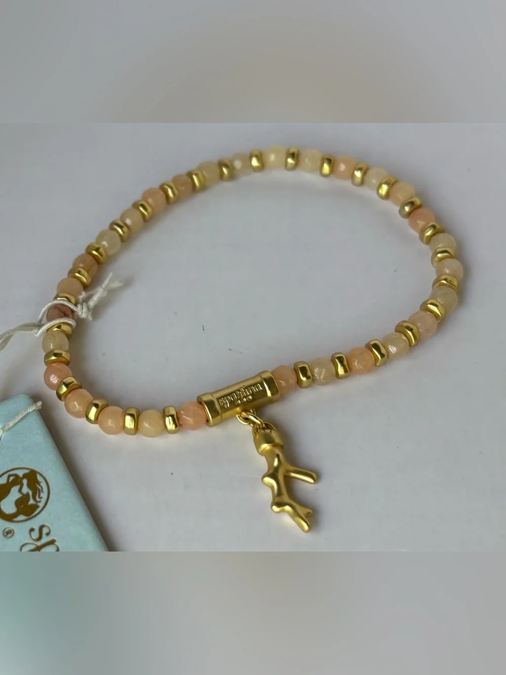 Spartina 449 Calm Waters Pink Jade Bracelet